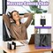 Costway Massage Gaming Chair Reclining Racing Office Computer Chair with Footrest White\Blue\Pink\Red